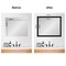 Amanti Art Mirror Makeover Bathroom Mirror Frame Border Kit - Fully Assembled Peel and Stick Frame - Mirror NOT Included - Avon Black Trim